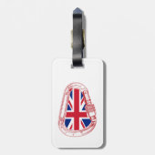 Britse vlag Klimaatcarabiner Bagagelabel (Achterkant verticaal)