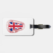 Britse vlag Klimaatcarabiner Bagagelabel (Achterkant horizontaal)