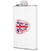Britse vlag Klimaatcarabiner Heupfles (Links)