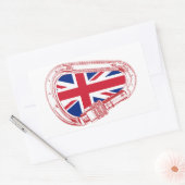 Britse vlag Klimaatcarabiner Rechthoekige Sticker (Envelop)