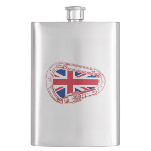 Britse Vlag Klimmen Carabiner Flacon