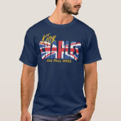 Britse vlag Koning Charles T-shirt (Voorkant)