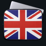 Britse vlag laptop sleeve<br><div class="desc">britten,  vlag,  britse vlag,  vakbondshefboom,  vakbonden,  boer,  engeland,  engeland,  verenigd koninkrijk,  "u.k",  "u.k",  "britse vlag",  "engelse vlag",  "britse vlag",  "groot groot brittannië",  groot - brittannië,  vlaggen,  land,  eilanden,  blauw,  rood,  wit,  kruis,  ierland,  schotland,  wales , </div>