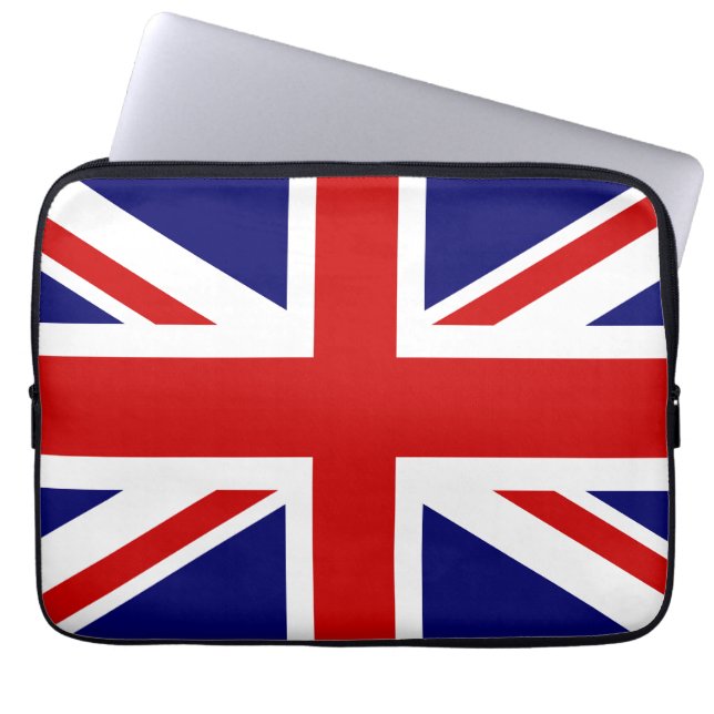 Britse vlag laptop sleeve | Union Jack ontwerp (Voorkant)