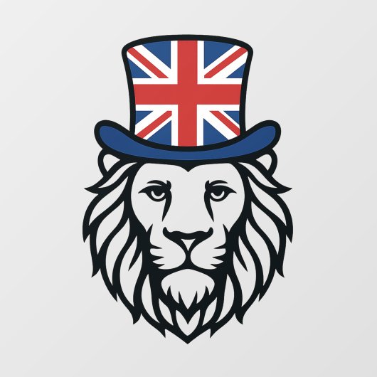 Britse vlag Leeuw Raamsticker (Vel)
