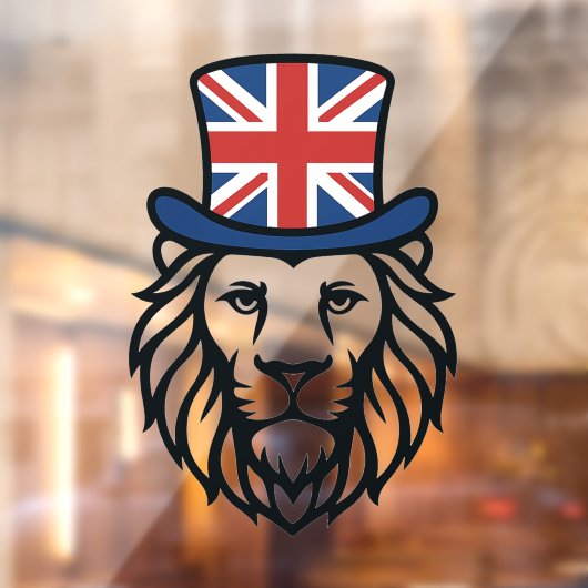 Britse vlag Leeuw Raamsticker (Vel 2)