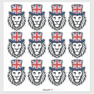 Britse vlag Leeuw Sticker
