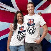 Britse vlag Leeuw T-shirt