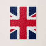 Britse vlag legpuzzel<br><div class="desc">Vlaggen van wereldlanden - Uniefanaat Engels nationaal vlaggen digitaal kunstwerk</div>