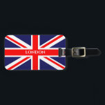 Britse vlag Londen Bagagelabel<br><div class="desc">Bagagelabel Britse vlag Londen</div>