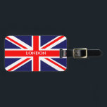 Britse vlag Londen Bagagelabel<br><div class="desc">Bagagelabel Britse vlag Londen</div>