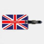 Britse vlag Londen Bagagelabel (Achterkant horizontaal)