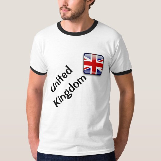 Britse vlag Mannen T-shirt (Voorkant)