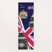 Britse vlag mat, Big Ben, Britse symbolen, Londen Yogamat (Achterkant)