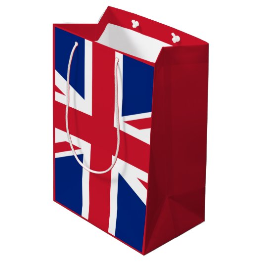 Britse vlag medium cadeauzakje (Achterkant Gekanteld)