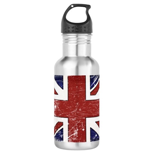 - Britse vlag met ernstige problemen Waterfles (Voorkant)