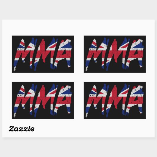 Britse vlag MMA Sticker (Vel)