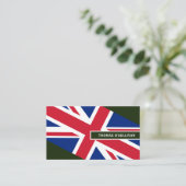 Britse vlag ontwerp, vlag van Noord-Ierland Visitekaartje (Staand voorkant)