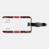  Britse vlag op een muur Bagagelabel (Achterkant horizontaal)