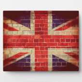 Britse vlag op een muur Fotoplaat (Voorkant)