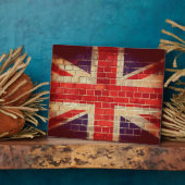Britse vlag op een muur Fotoplaat (Zijkant)