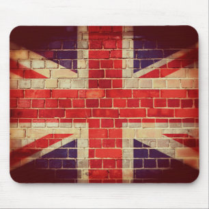 Britse vlag op een muur Muismat