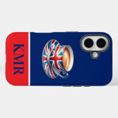 Britse vlag op Engelse theekopje Case-Mate iPhone Case (Achterkant (horizontaal))