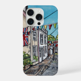 Britse Vlag Originele Acryl Schildering iPhone 15 Pro Case