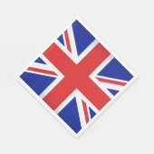 Britse vlag papier servetten (Hoek)
