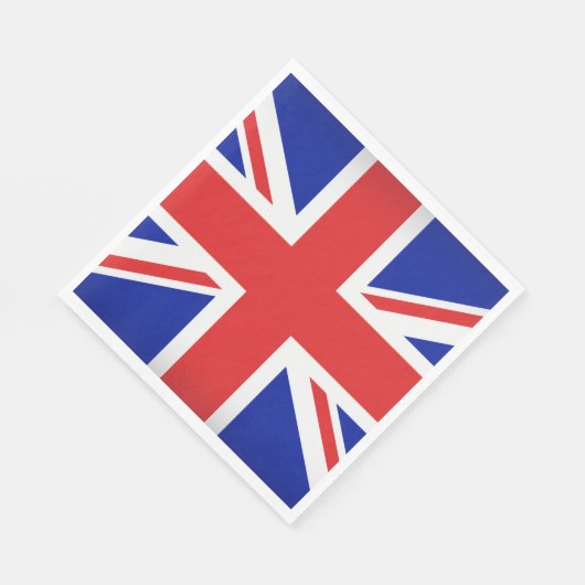 Britse vlag papier servetten (Hoek)