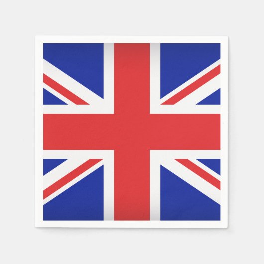 Britse vlag papier servetten (Voorkant)