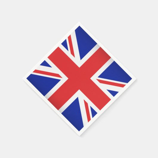 Britse vlag papier servetten (Hoek)