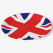 Britse vlag papieren bordje (Gekanteld)