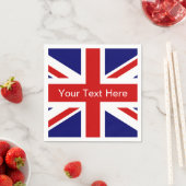 Britse vlag papieren servetten | Union jack ontwer (Insitu)