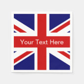 Britse vlag papieren servetten | Union jack ontwer (Voorkant)