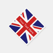 Britse vlag papieren servetten | Union jack ontwer (Hoek)