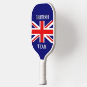 Britse Vlag Pas Brits Team aan Pickleball Paddle (Links)