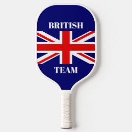 Britse Vlag Pas Brits Team aan Pickleball Paddle