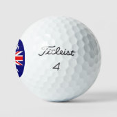 Britse Vlag Pas Britse Team aan Golfballen (Logo)