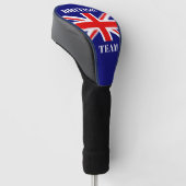 Britse Vlag Pas Britse Team aan Golfheadcover (Schuin)