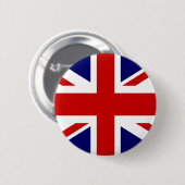 Britse vlag pinback | Ontwerp van de uniale hefboo Ronde Button 5,7 Cm (Voorkant /achterkant)