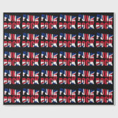Britse vlag Punk Rock Cadeaupapier (Vlak)