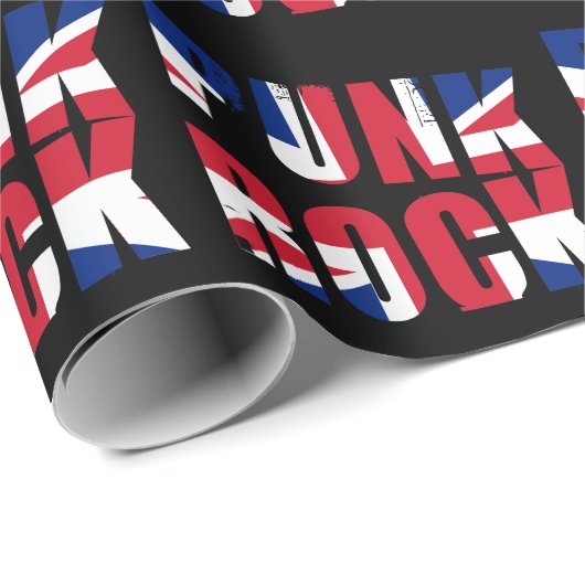 Britse vlag Punk Rock Cadeaupapier (Rol Hoek)
