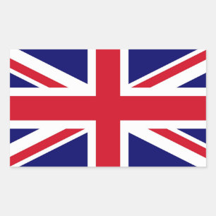 Britse vlag rechthoekige sticker