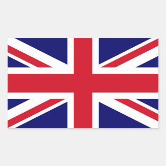 Britse vlag rechthoekige sticker