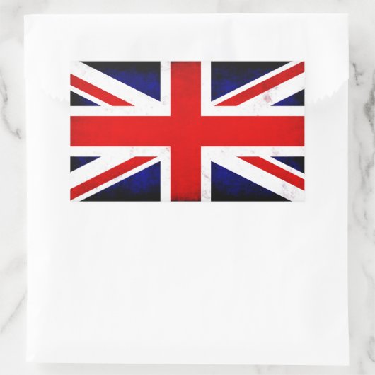 Britse vlag rechthoekige sticker (Tas)