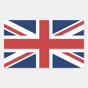 Britse vlag rechthoekige sticker