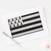 Britse vlag rechthoekige sticker (Envelop)