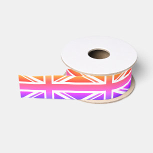 Britse vlag regenboog lint, Verenigd Koninkrijk Grosgrain Lint