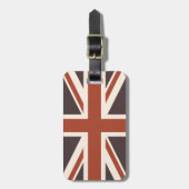 Britse vlag - Retro Bagagelabel (Voorkant verticaal)